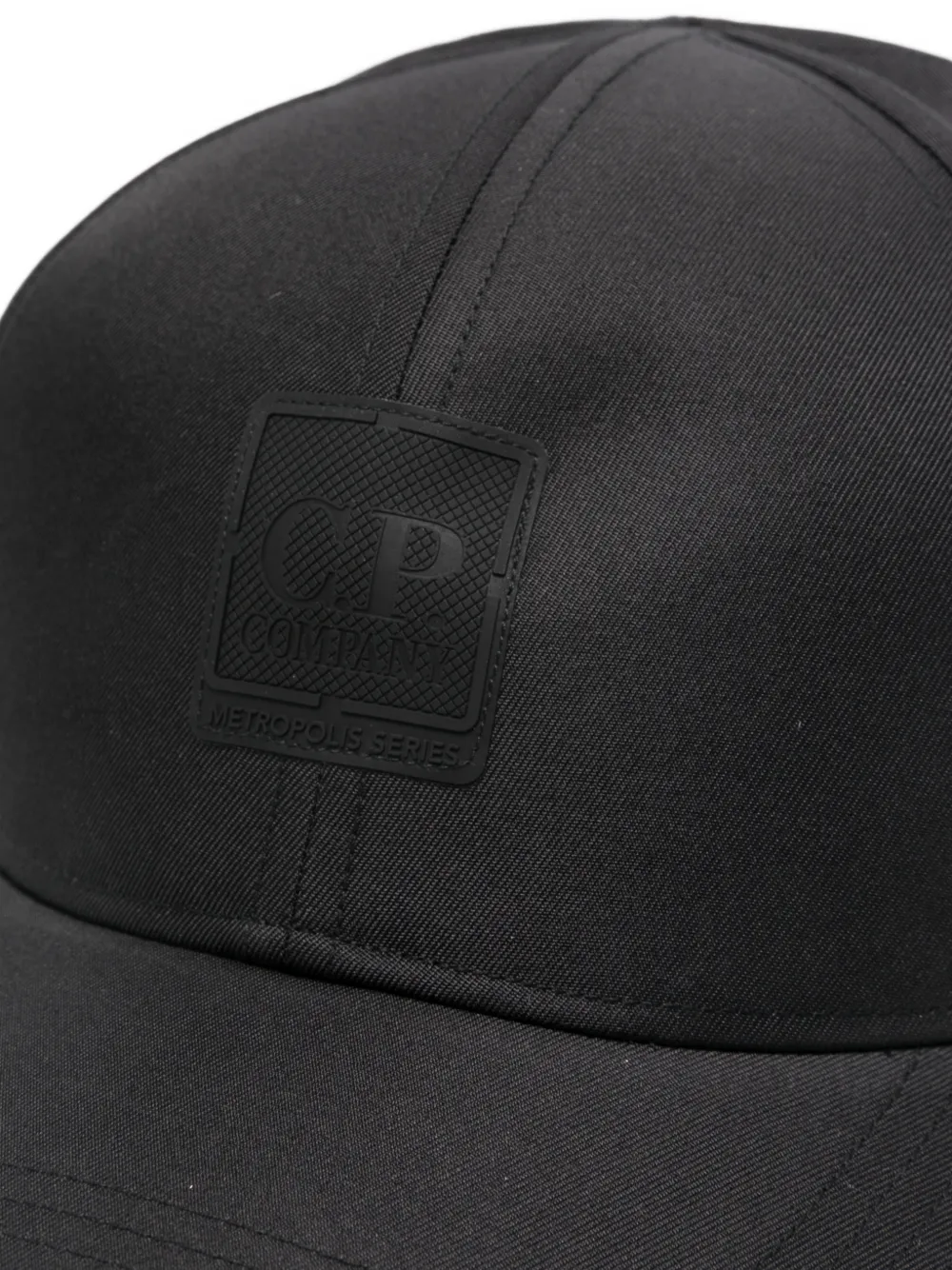  C.p. Company Logo-patch Baseball Cap - Black 