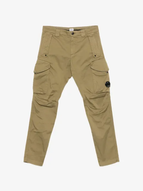 C.P. Company stretch sateen ergonomic rounded pockets Lens cargo pants