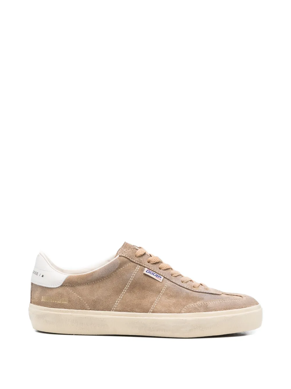 Golden Goose logo lettering sneakers - Marrone