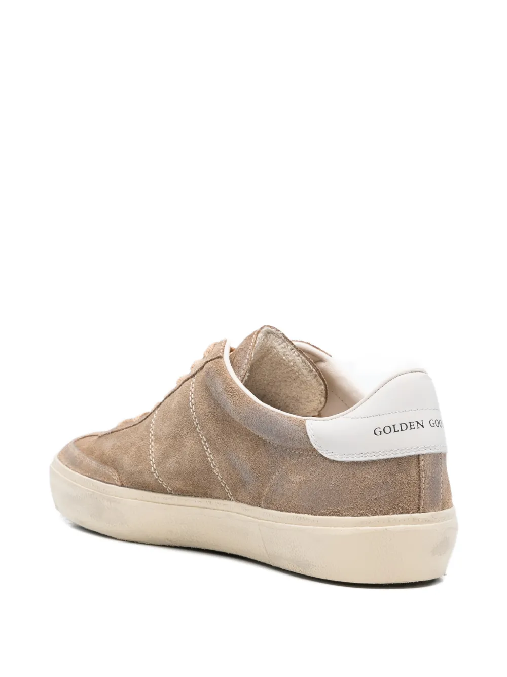 Golden Goose Sneakers met logo Bruin