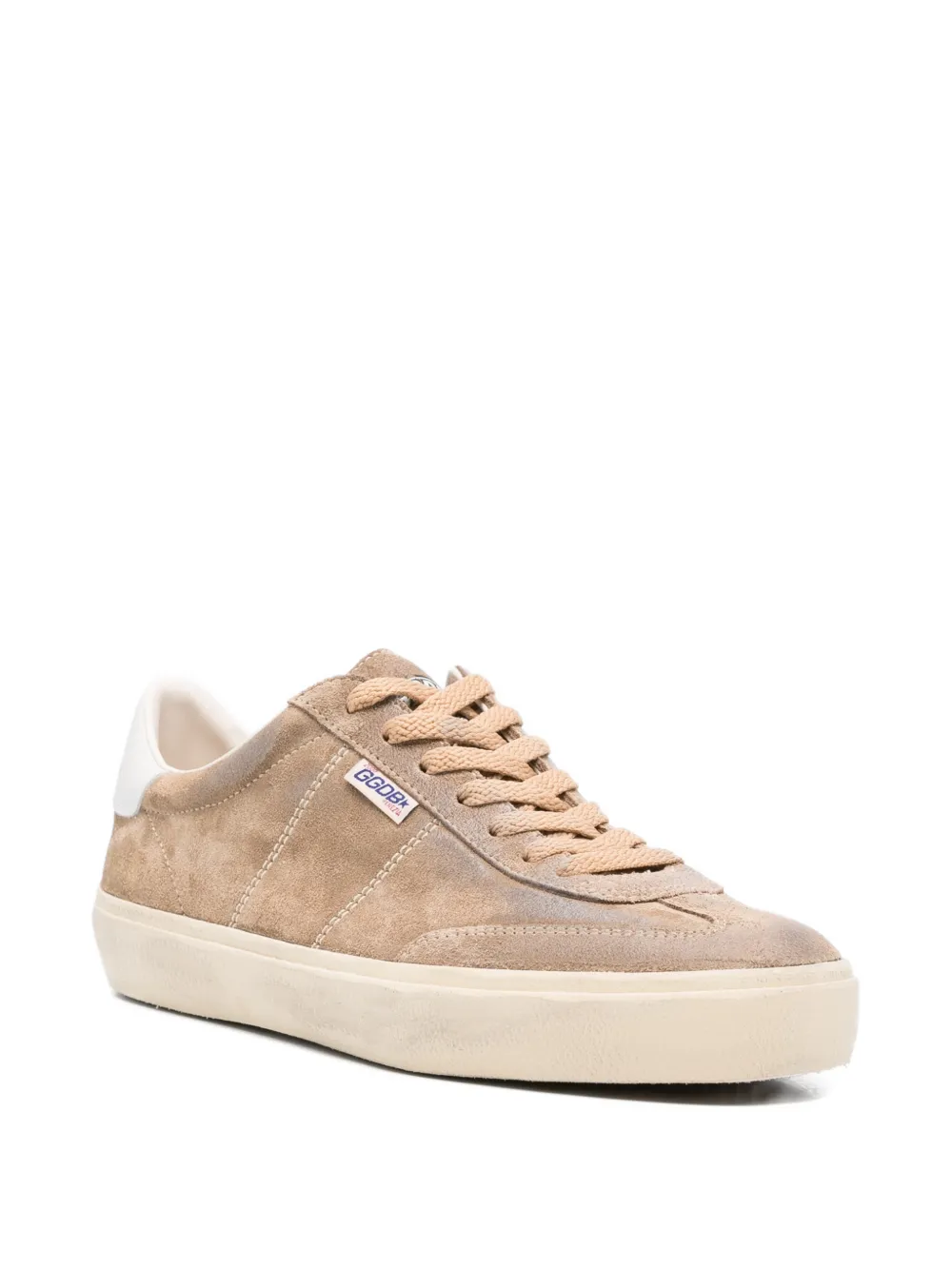 Golden Goose Sneakers met logo Bruin