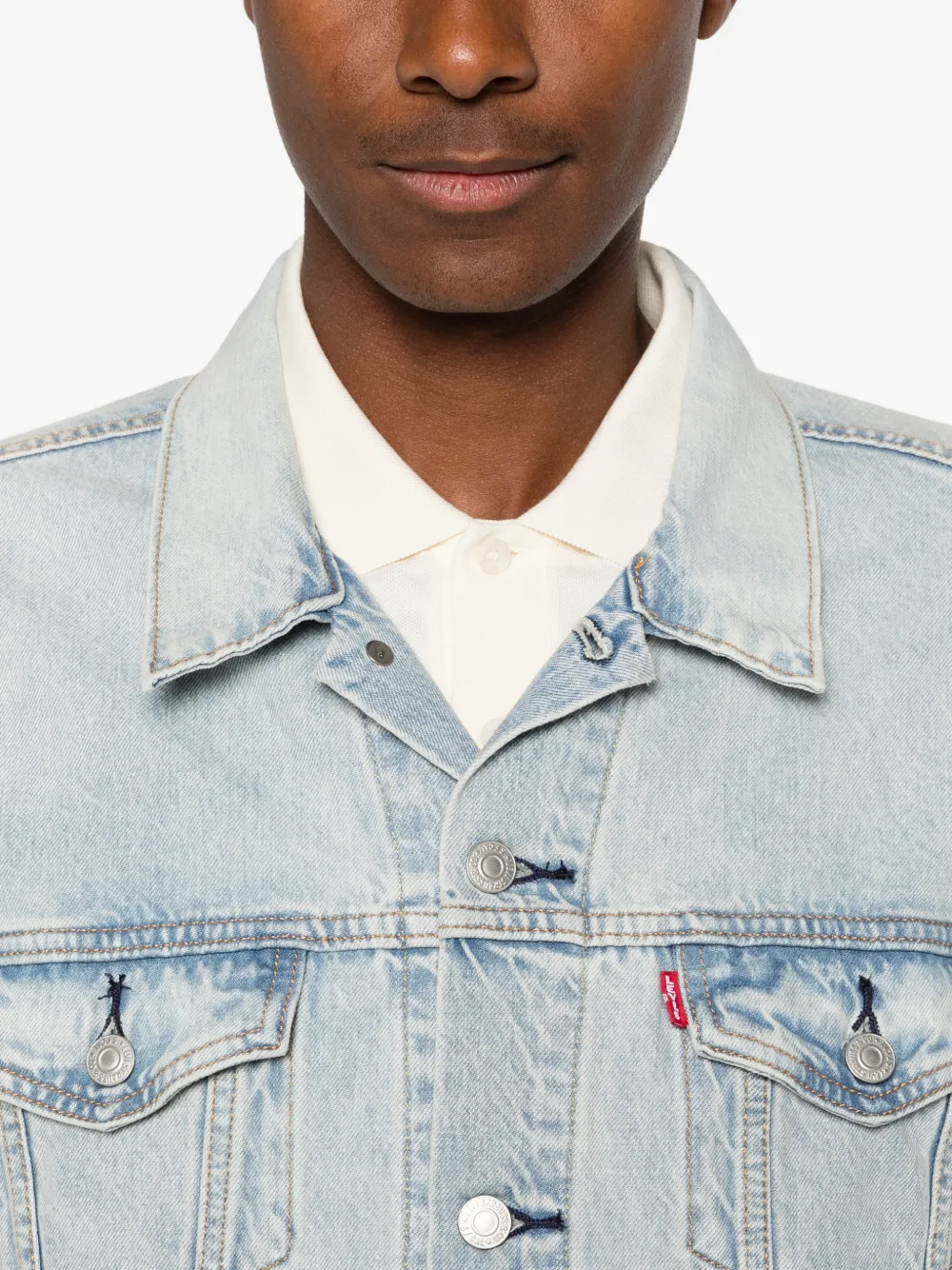 Levi's Denim jack Blauw