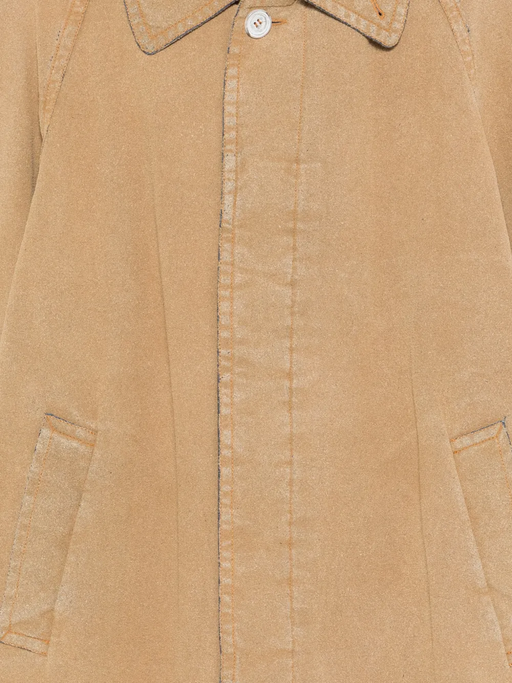  Mm6 Maison Margiela Button-up Coat - Neutrals 