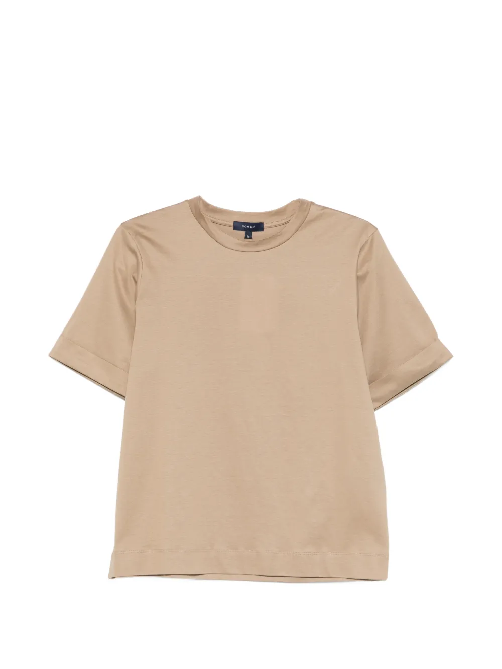 Soeur Ama cuffed T-shirt - Toni neutri