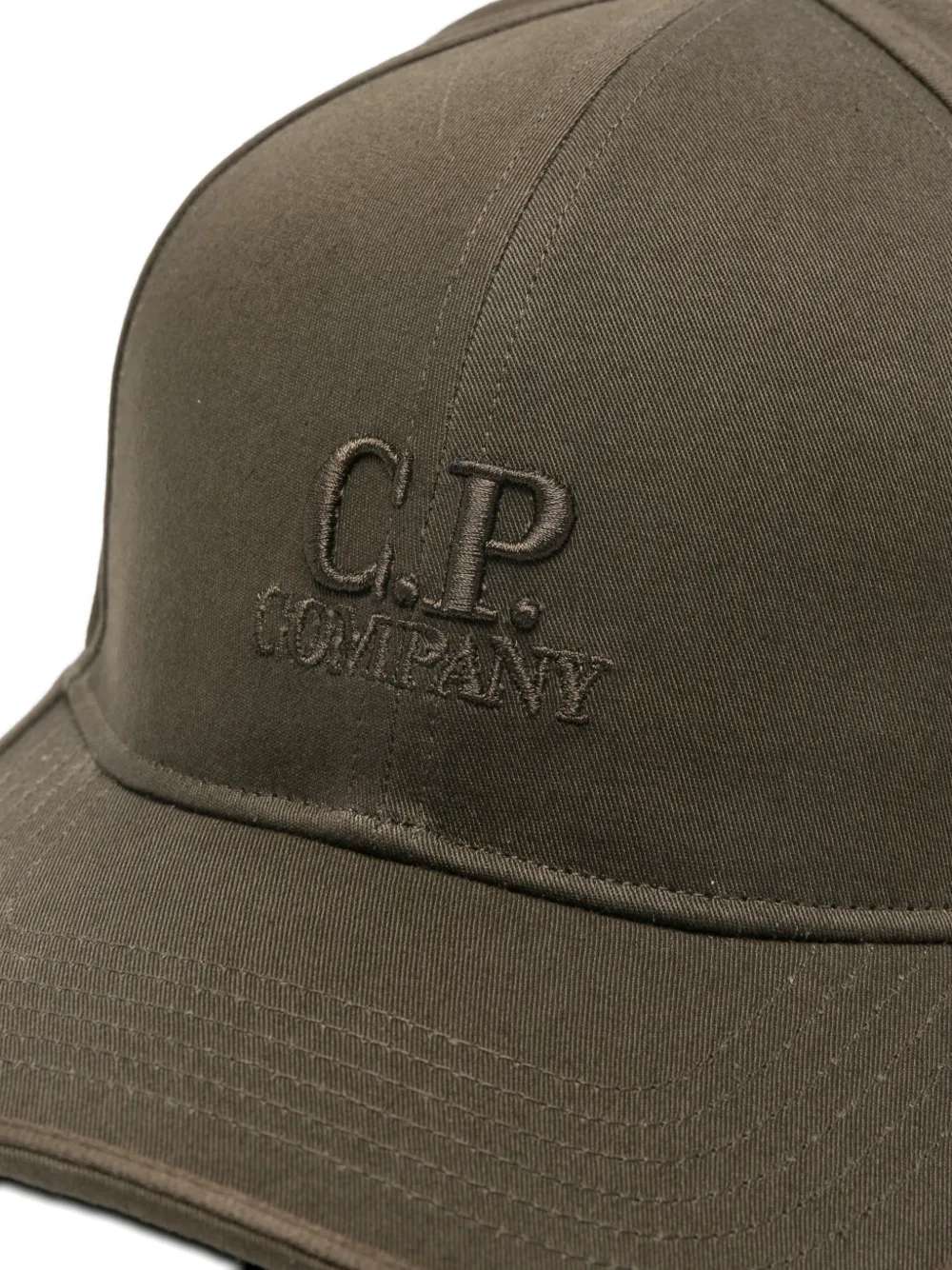C.P. Company Honkbalpet met geborduurd logo Groen