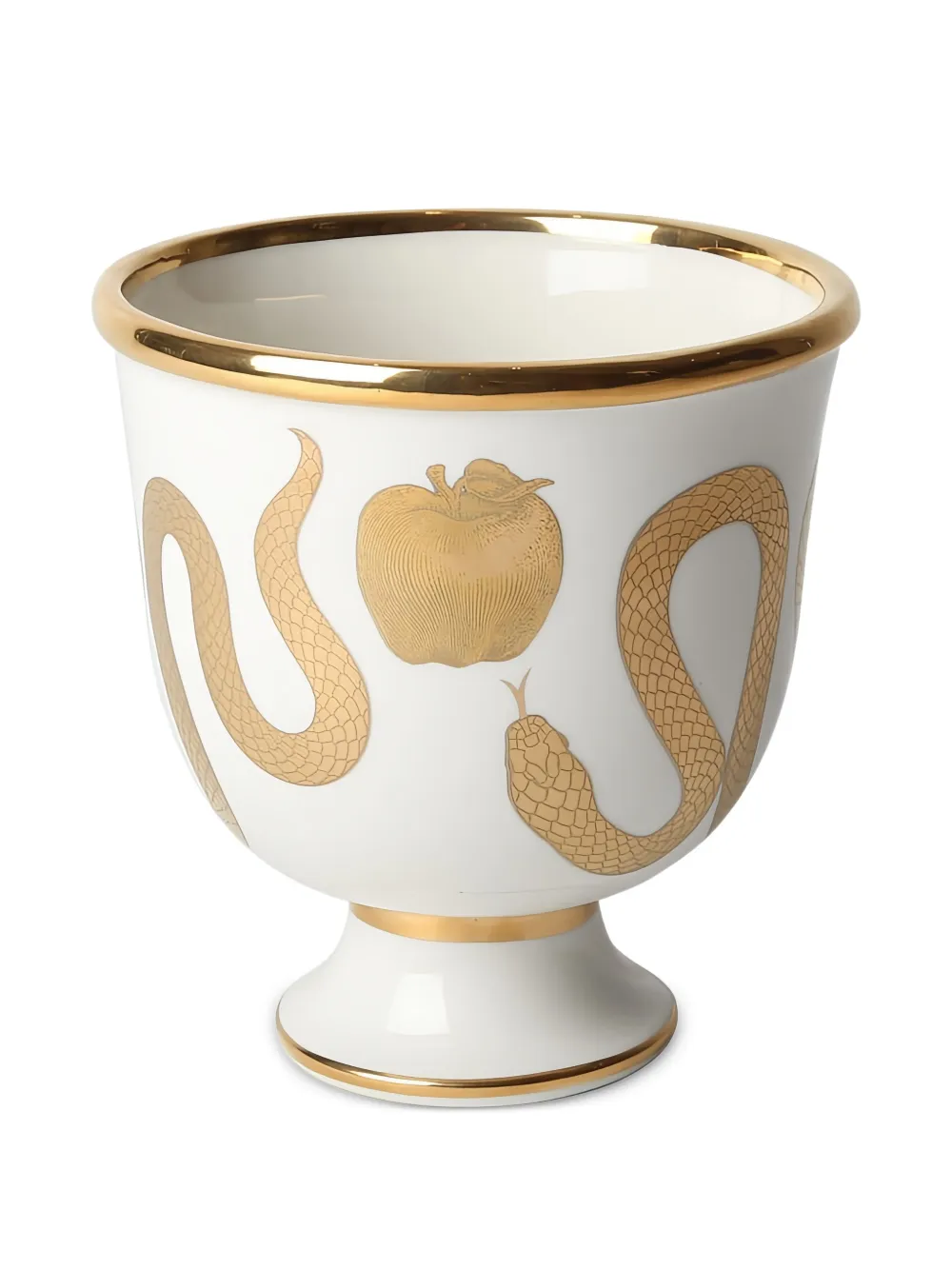 Jonathan Adler snake-print vase - Bianco