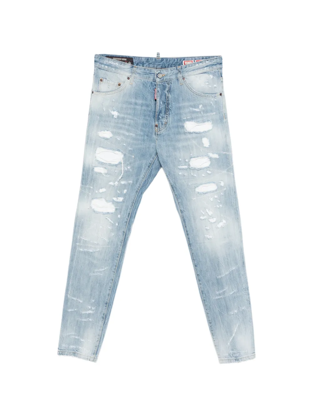 DSQUARED2 Teddy distressed jeans - Blu