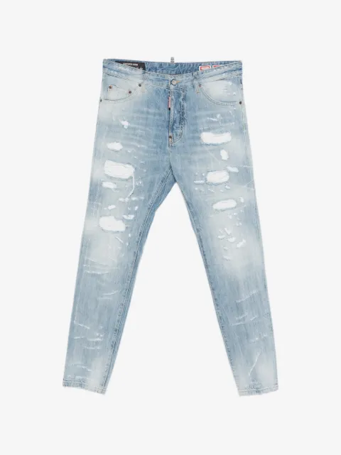 DSQUARED2 Teddy Jeans in Distressed-Optik