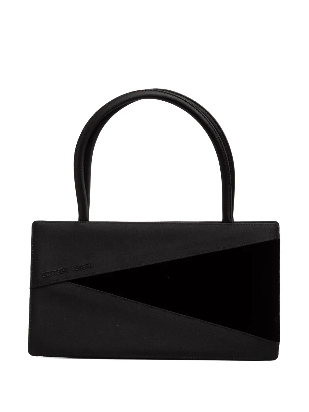 Bottega Veneta Pre-Owned 20th Century Satin and Velvet Geometric handbag - Nero