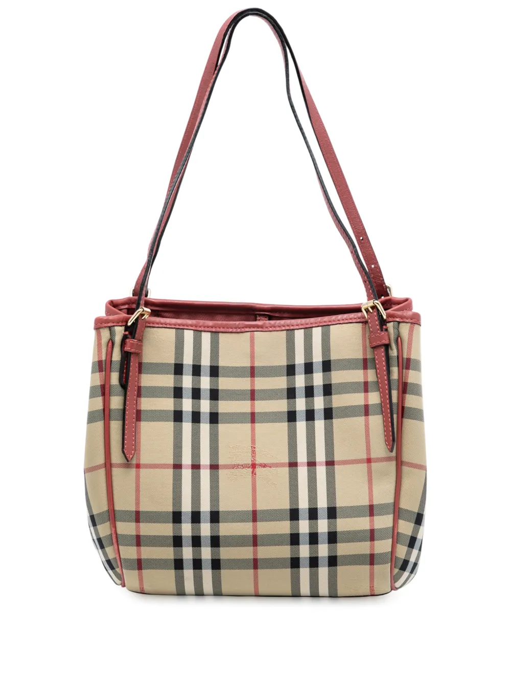 Burberry Pre-Owned 2000-2017 Small Haymarket Check Canvas Canterbury tote bag - Marrone