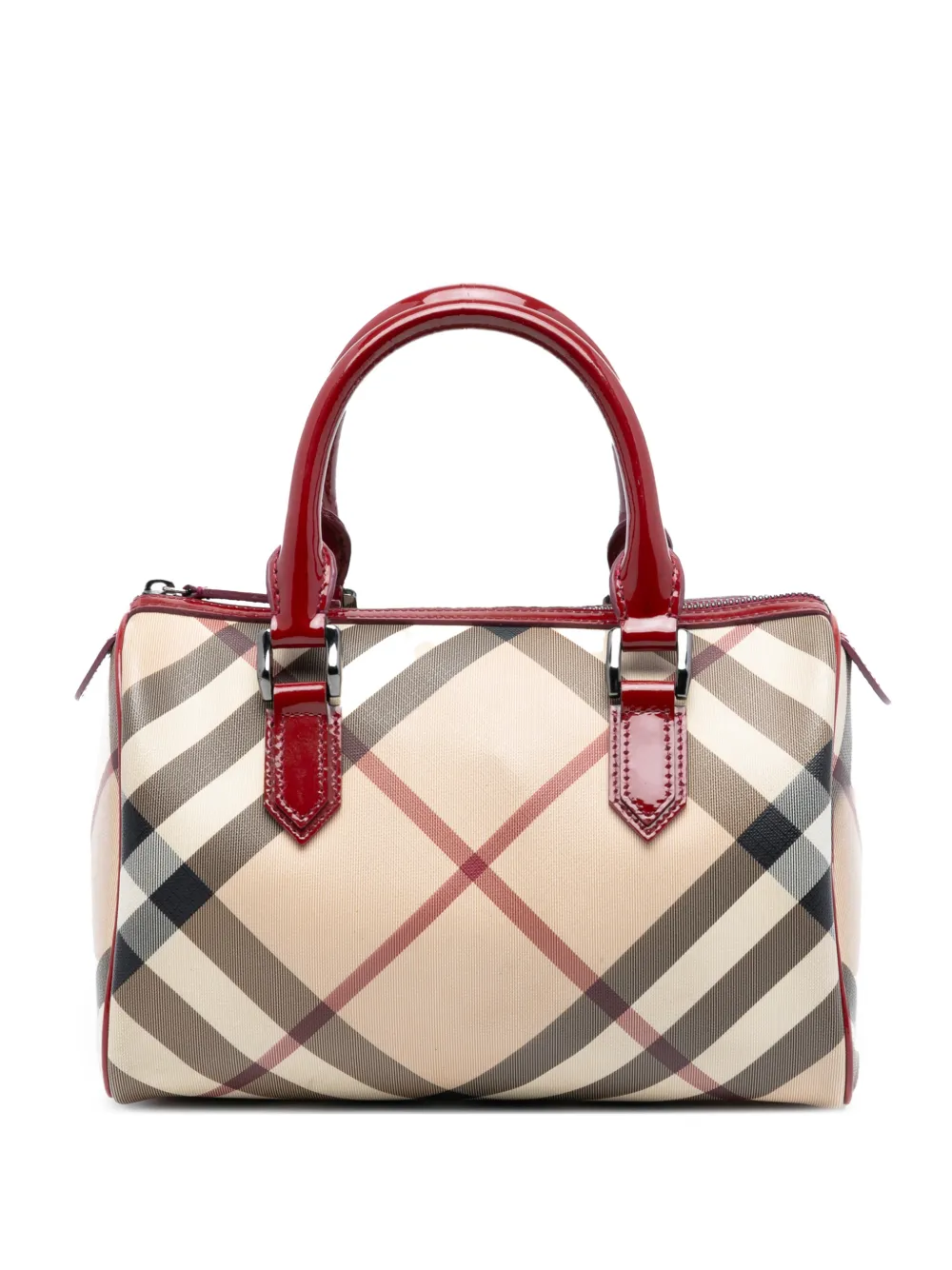 Burberry Pre-Owned 2000-2017 Supernova Check Canvas Chester boston bag - Marrone