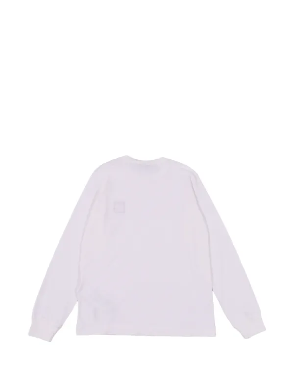 Stone Island Junior ロングスリーブ スウェットシャツ | ホワイト 