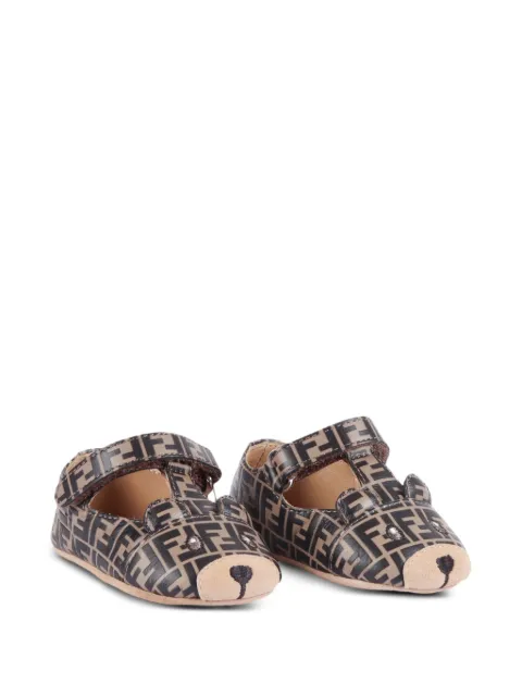 Fendi Kids FF-monogram bear-motif sandals