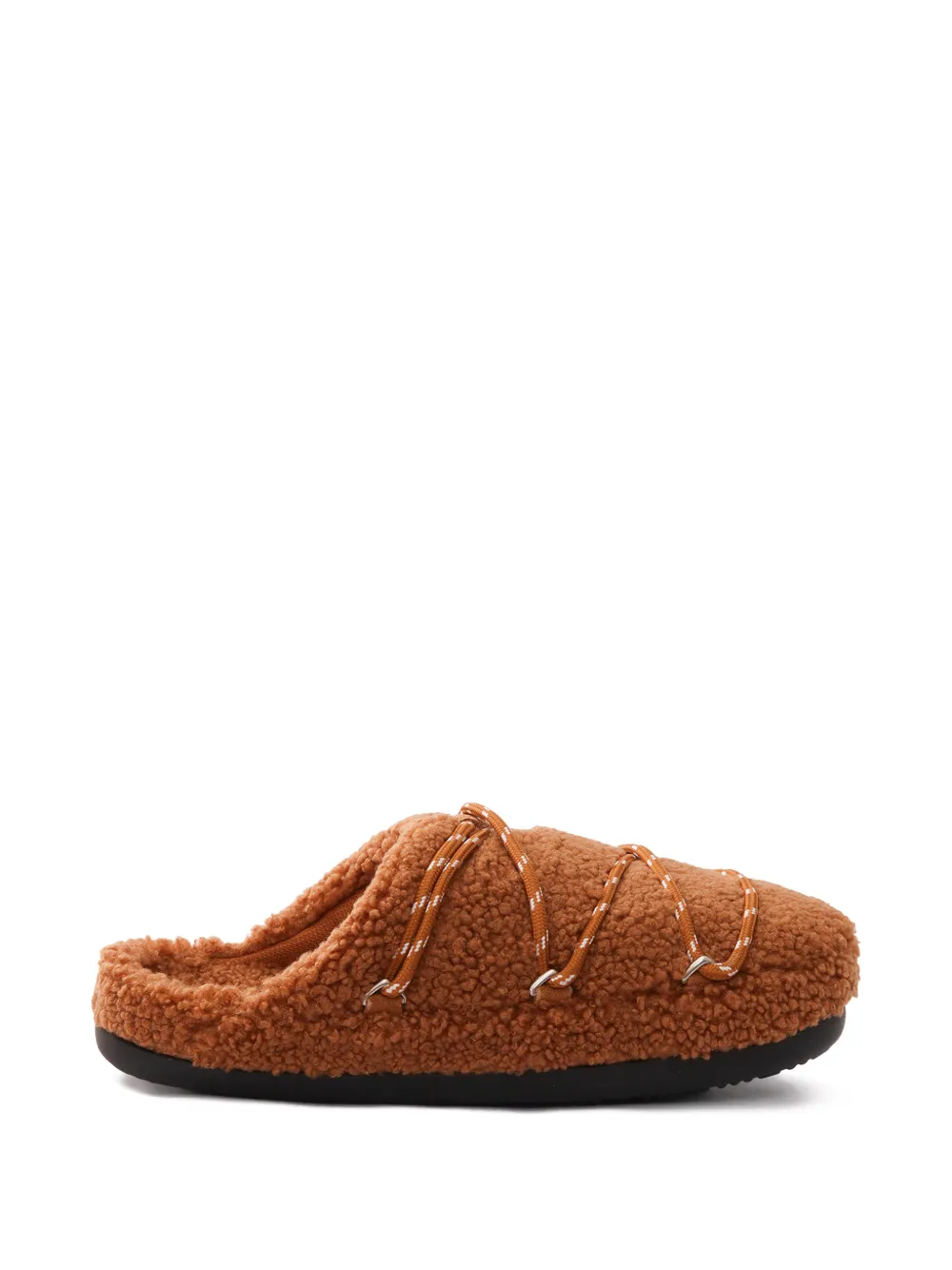 Moon Boot teddy slip-on slippers - Marrone