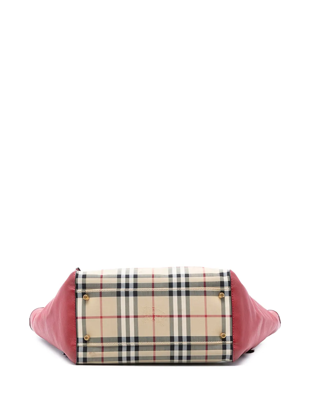2000-2017 Small Haymarket Check Canvas And Leather Canterbury Tote Bag