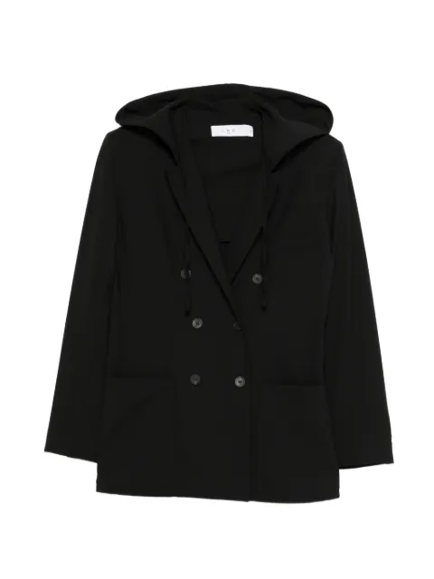 IRO hooded double-breasted coat