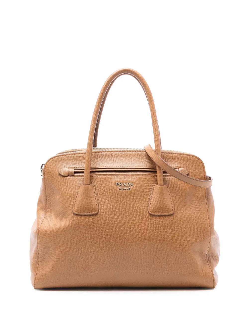 Prada Pre-Owned 2021-2025 Saffiano Cuir satchel - Marrone