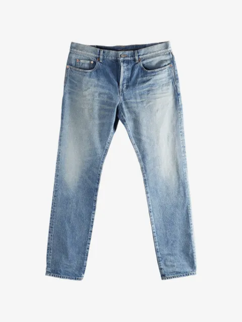 Saint Laurent logo-patch belt-loop jeans