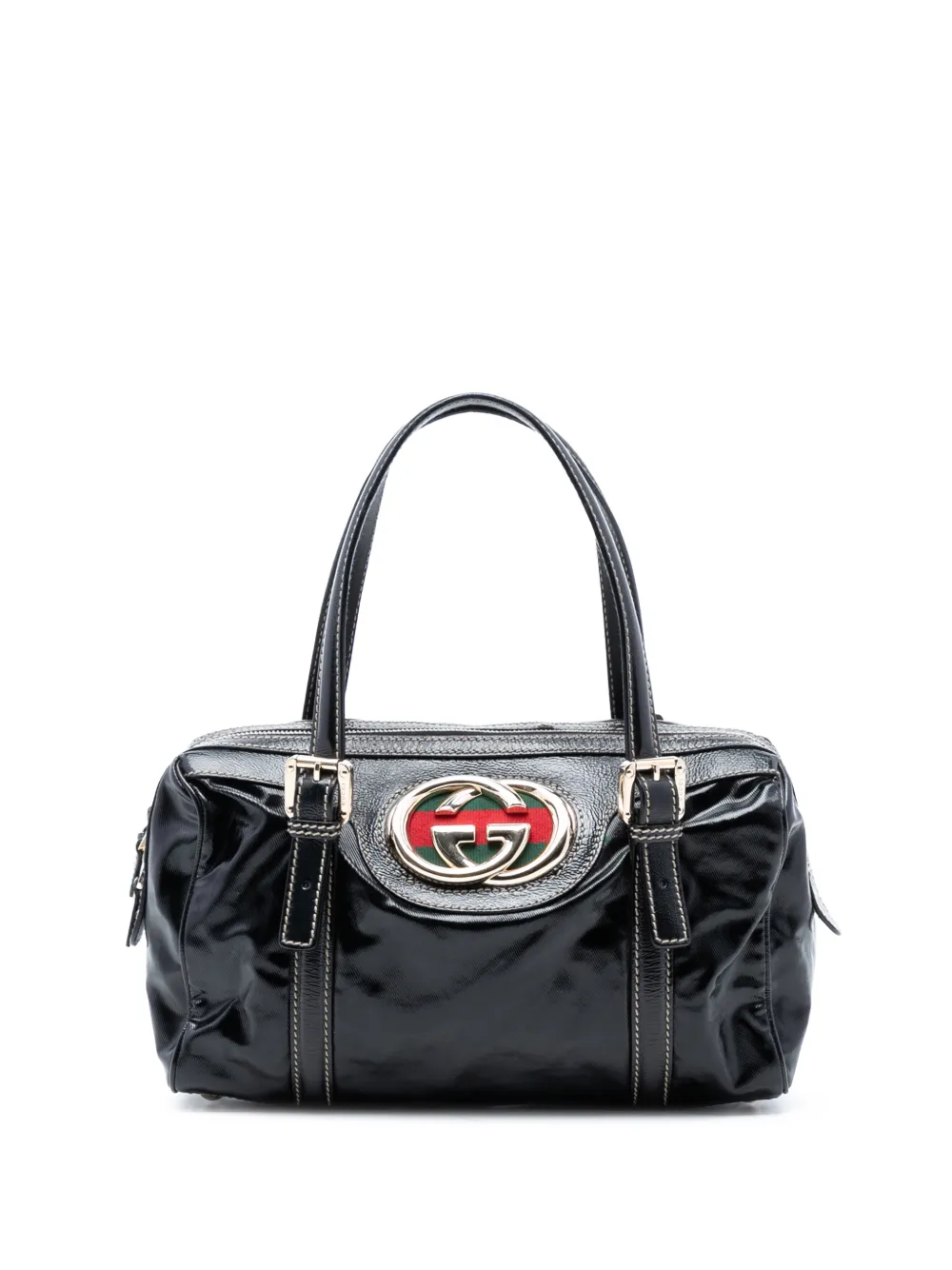 Gucci Pre-Owned 2016-2025 Coated Canvas Dialux Britt boston bag - Nero