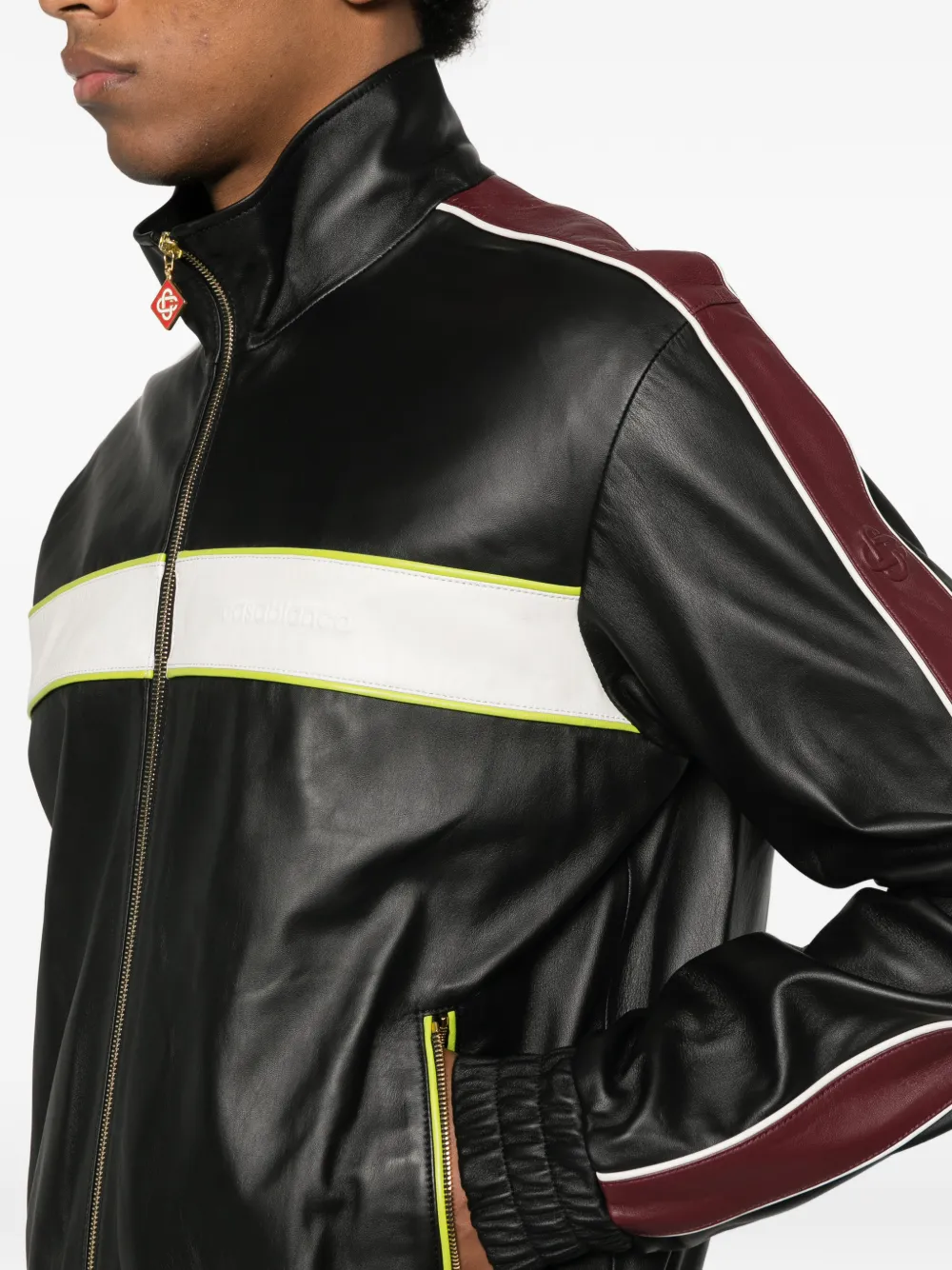 Casablanca ストライプ ジップジャケット | ブラック | FARFETCH JP