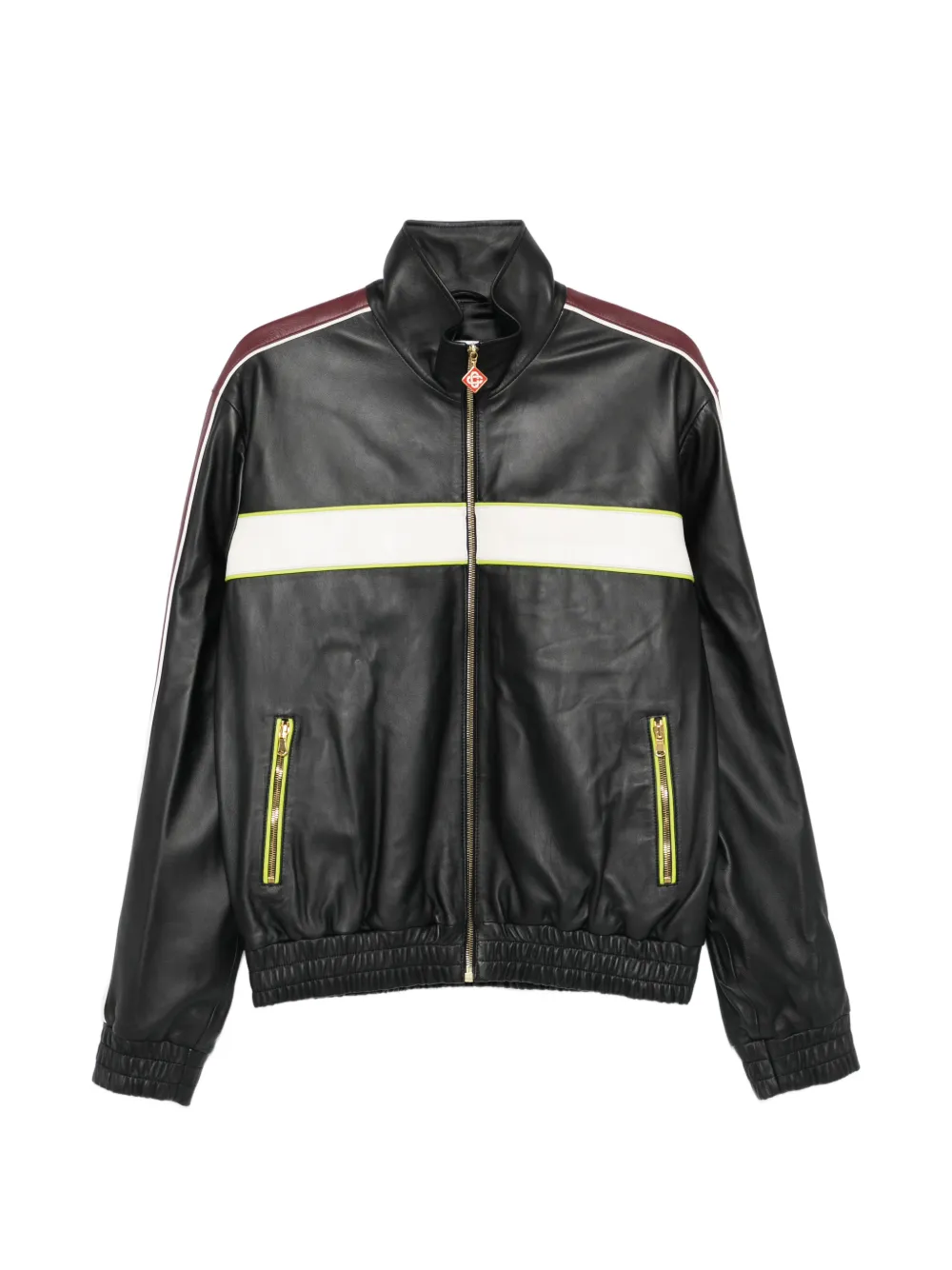 Casablanca stripe zip jacket - Nero