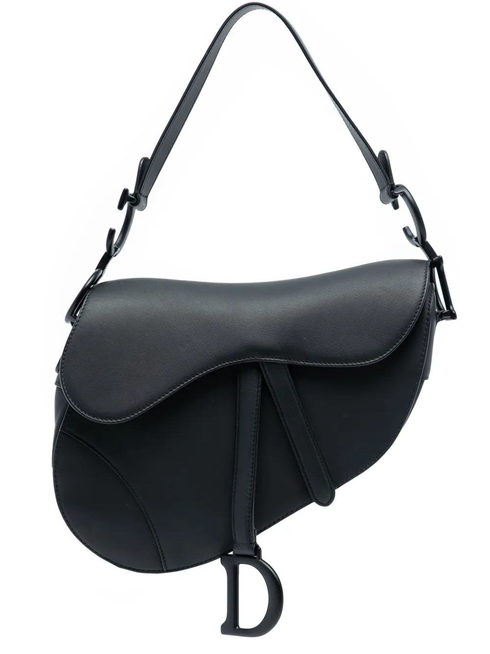 Christian Dior Pre-Owned 2020 Ultra Matte Calfskin Saddle Bag shoulder bag - Nero