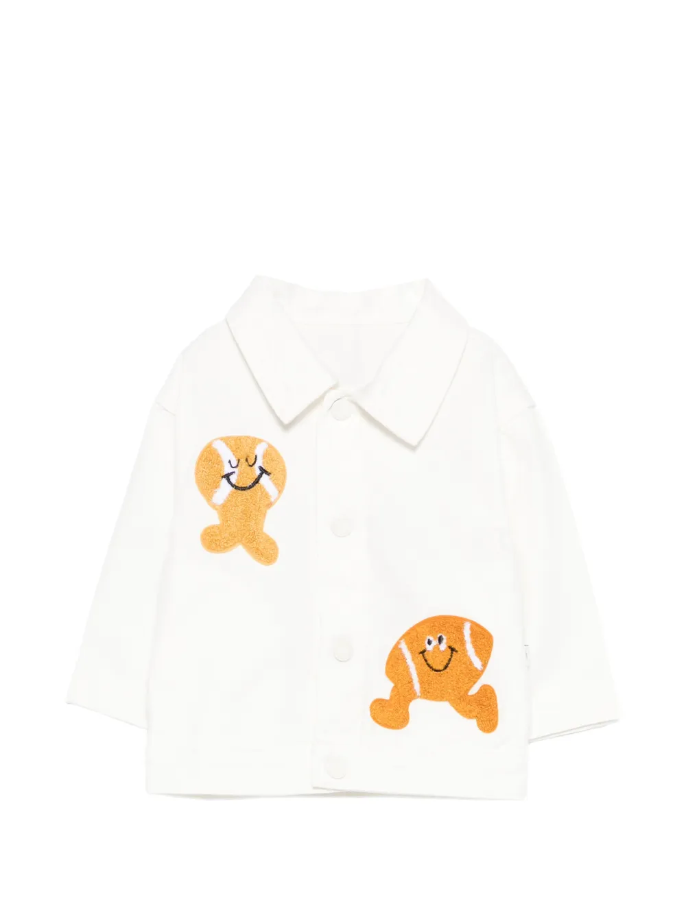 Stella McCartney Kids appliqué denim jacket - Weiß