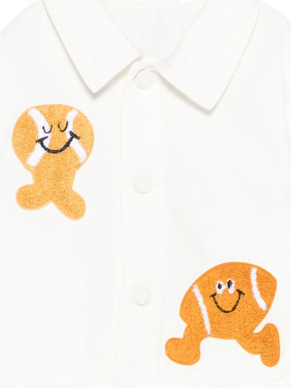  Stella Mccartney Kids Appliqué Denim Jacket - White 