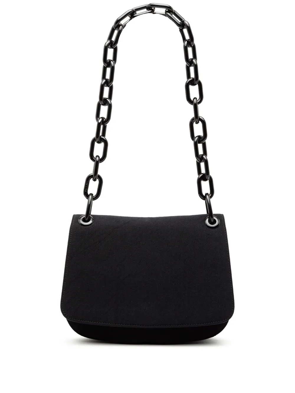 Prada Pre-Owned 2000-2013 Canvas Lucite Chain shoulder bag - Nero