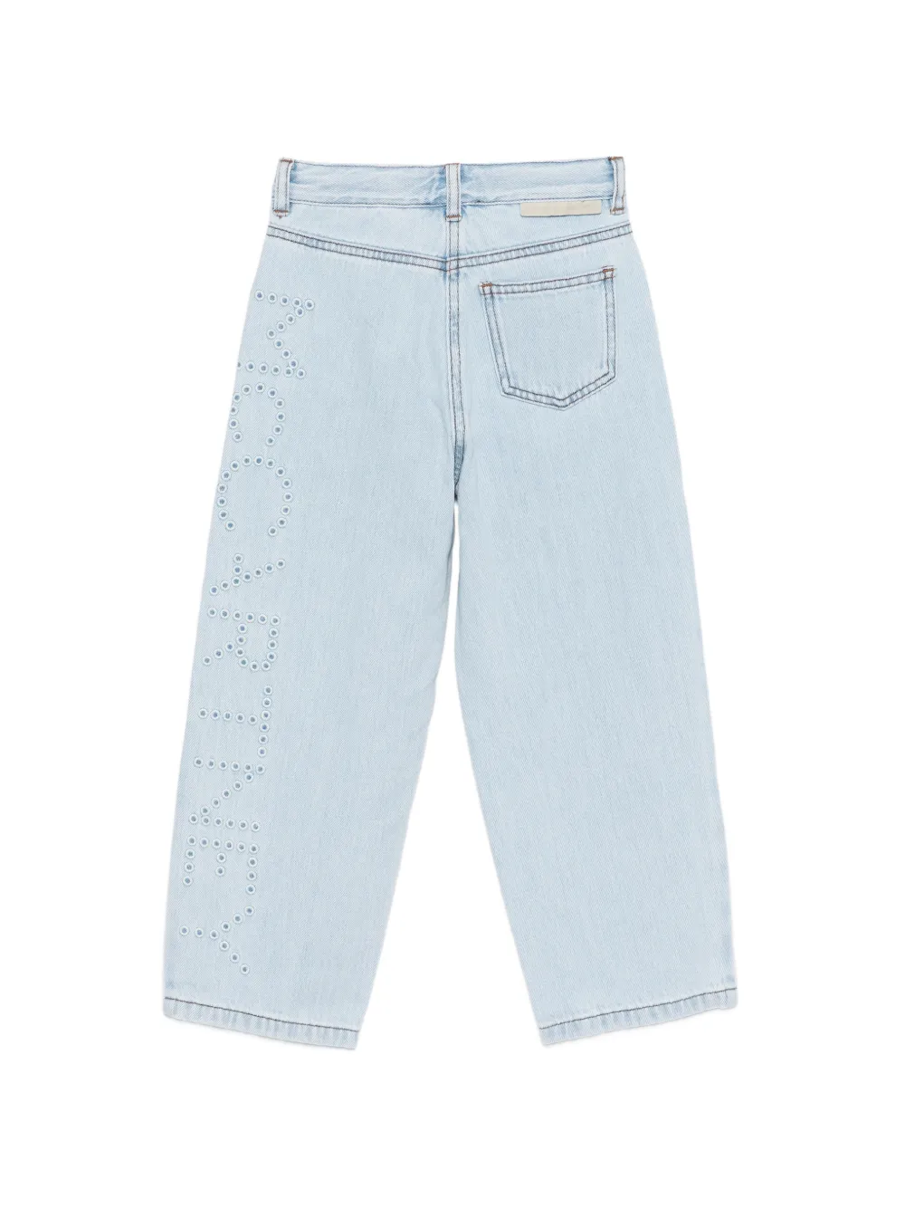  Stella Mccartney Kids Eyelet Jeans - Blue 