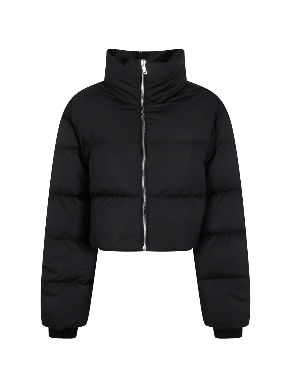 Moncler + Rick Owens zip-detail puffer jacket - Nero