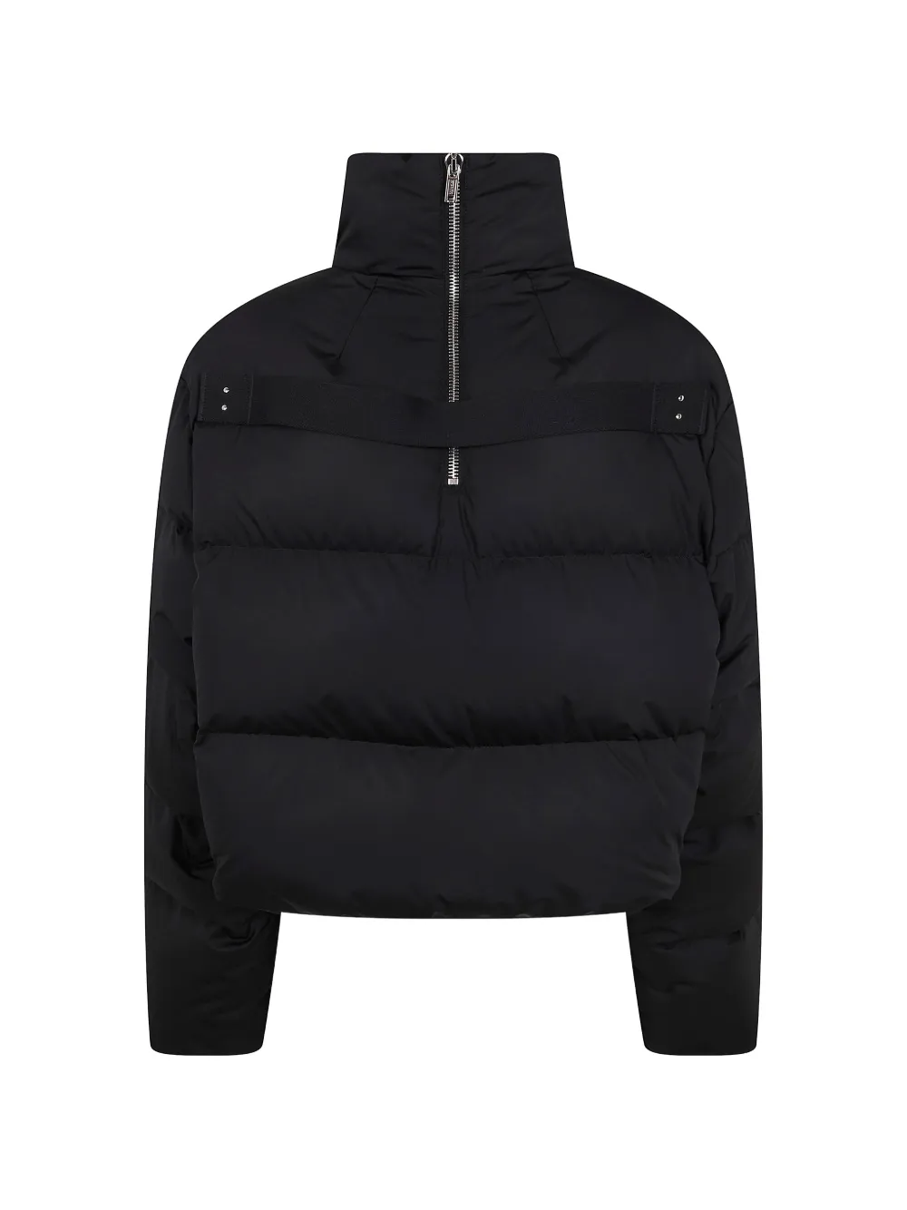 Moncler Donsjack met ritsdetail Zwart