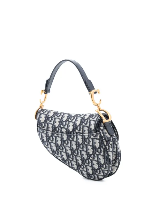希少モデル Christian Dior ショルダーバッグ キャンバス×レザー ディオール イーストウエスト ブックトート ショルダーバッグ