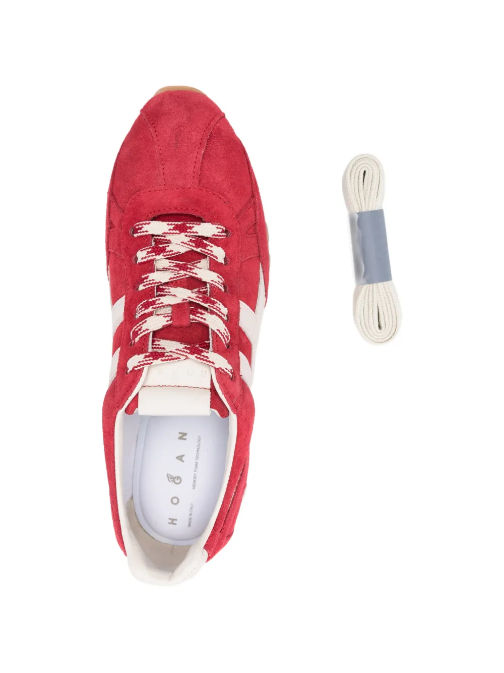 Hogan 86er side stripe trainers Rood