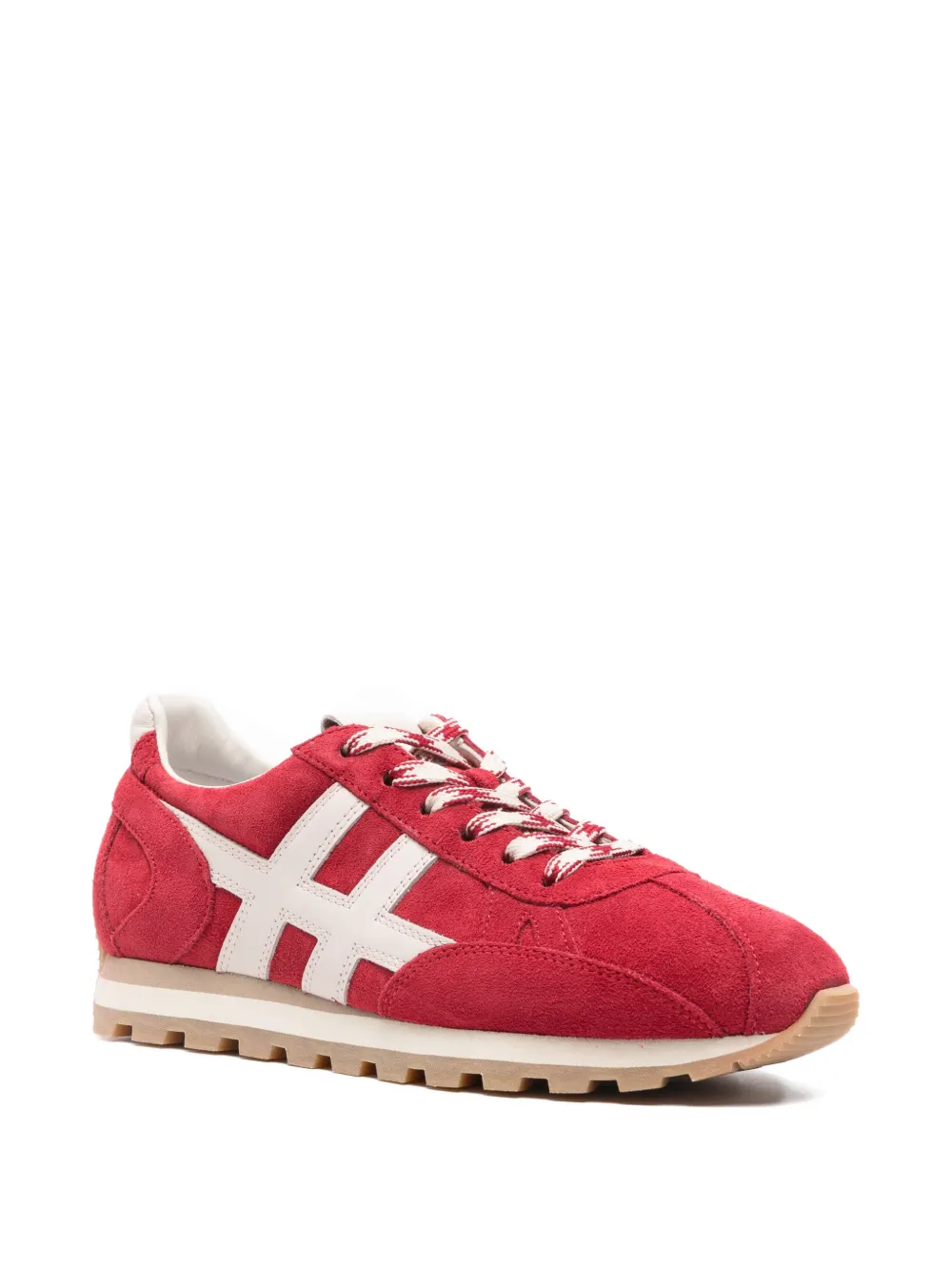 Hogan 86er side stripe trainers Rood