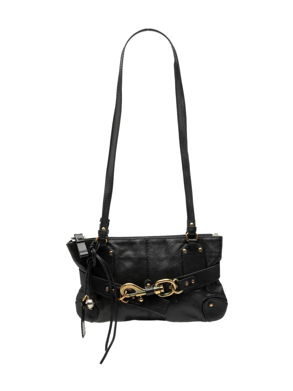 Chloé Pre-Owned 2008 Leather Kerala shoulder bag - Nero