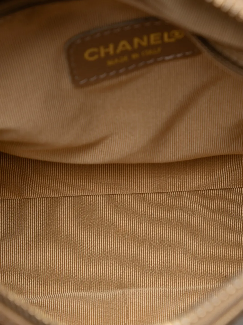 2000-2002 Cc Chocolate Bar Metallic Lambskin Shoulder Bag