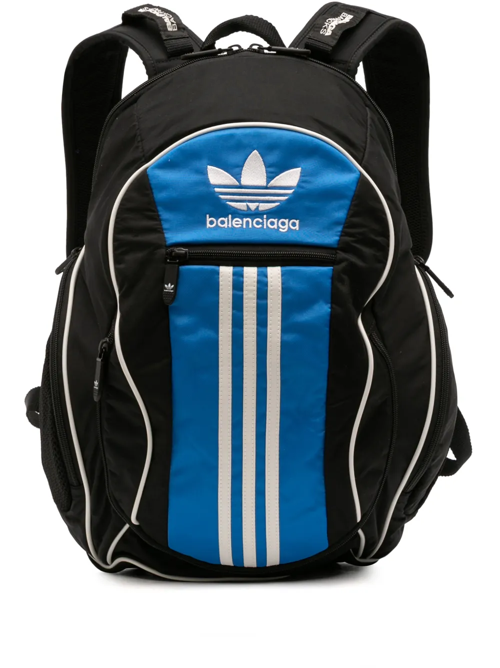 Balenciaga Pre-Owned 2010-2025 Adidas Recycled Nylon Backpack | Black ...
