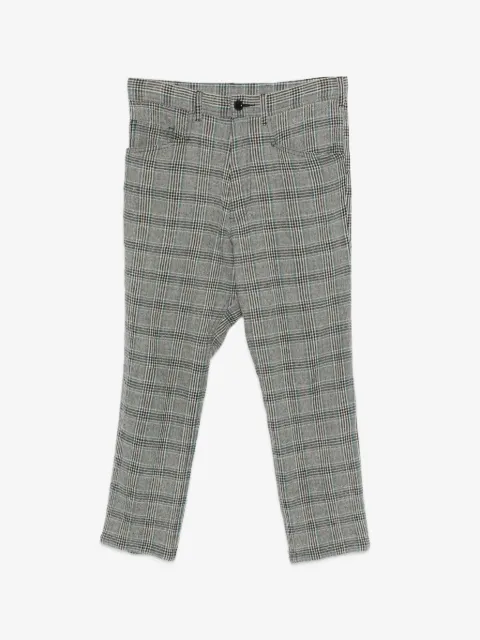 Yohji Yamamoto Pre-Owned pantalones con motivo de cuadros tartán