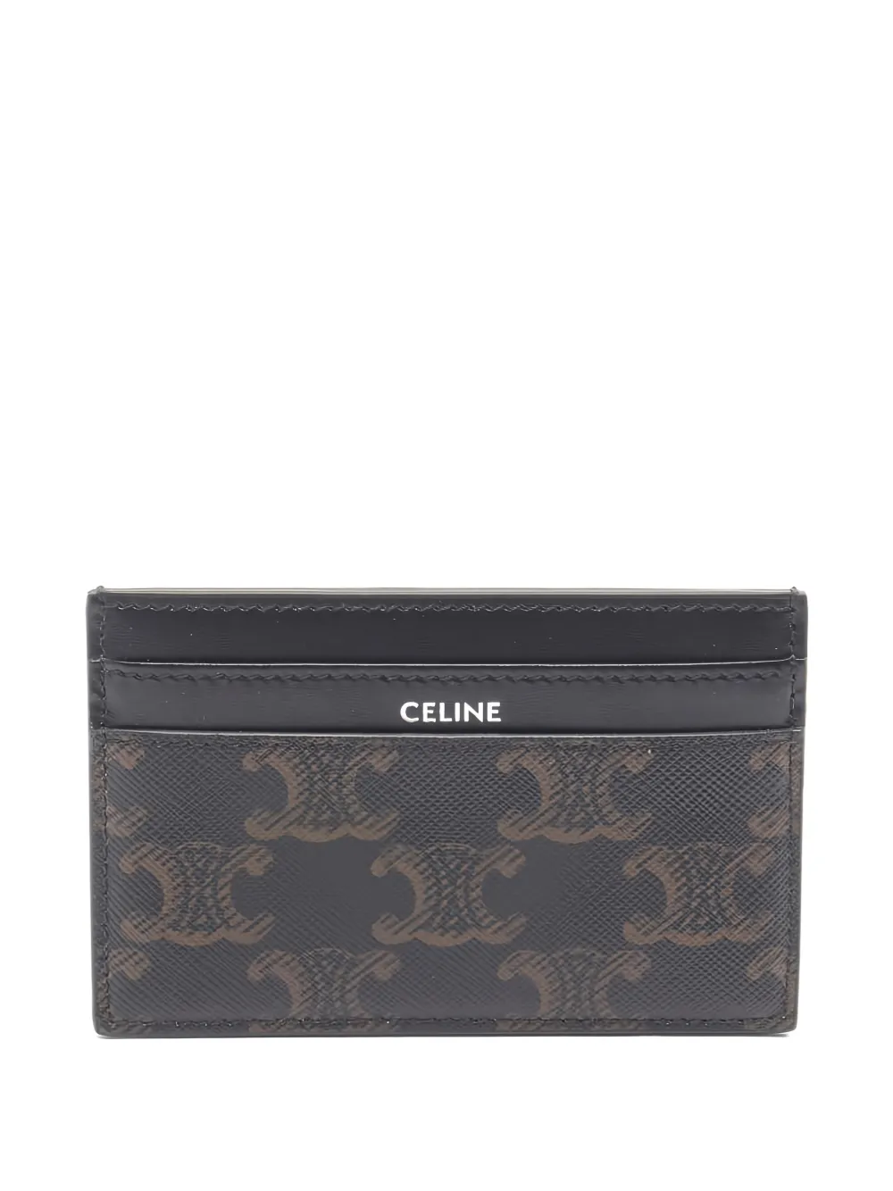 Celine Pre-Owned 2020s leather card holder - Nero