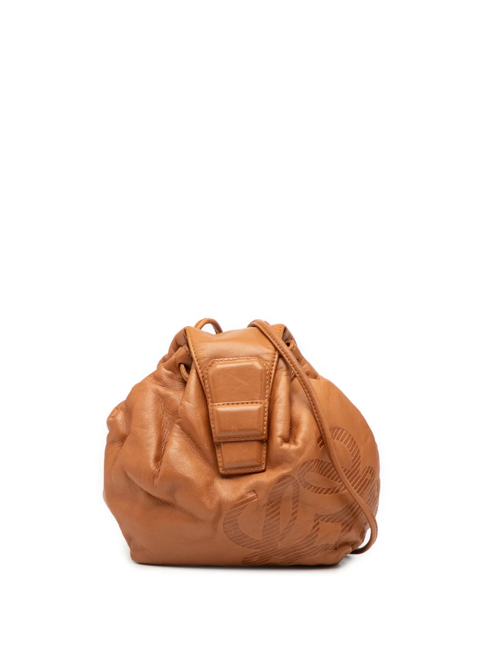 Loewe Pre-Owned 20th Century Mini Anagram Leather crossbody bag - Marrone