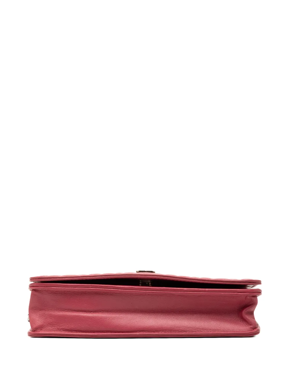 2017-2018 Cc Embossed Lambskin Camellia Wallet On Chain Crossbody Bag