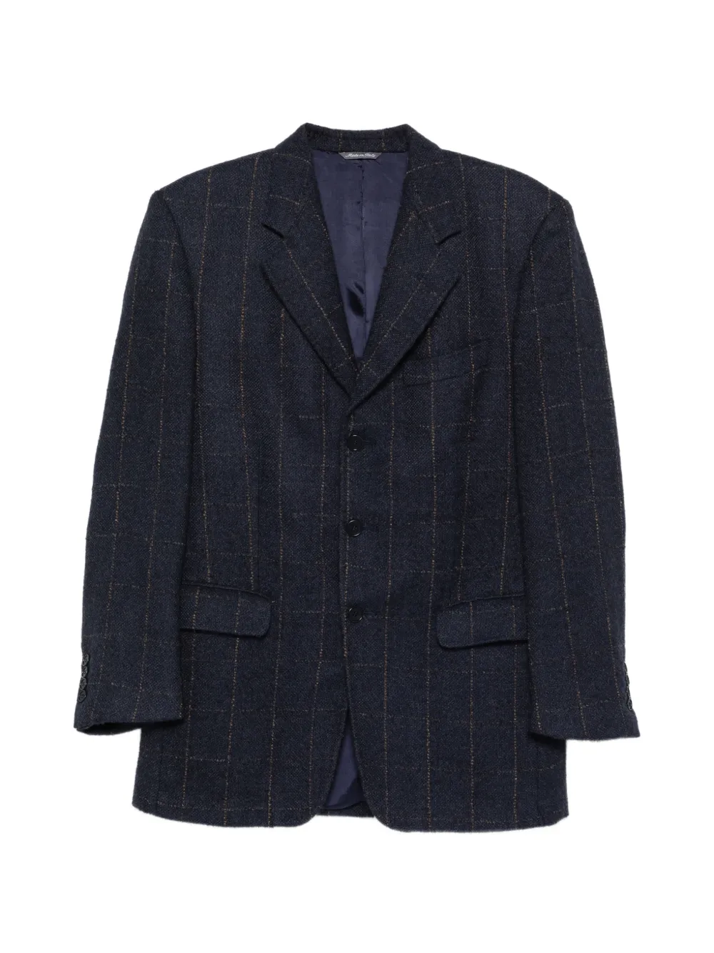 Alexander McQueen Pre-Owned checked blazer - Blue