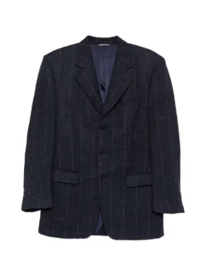 Christian Dior Pre-Owned 1990s ストライプ ジャケット | ブルー