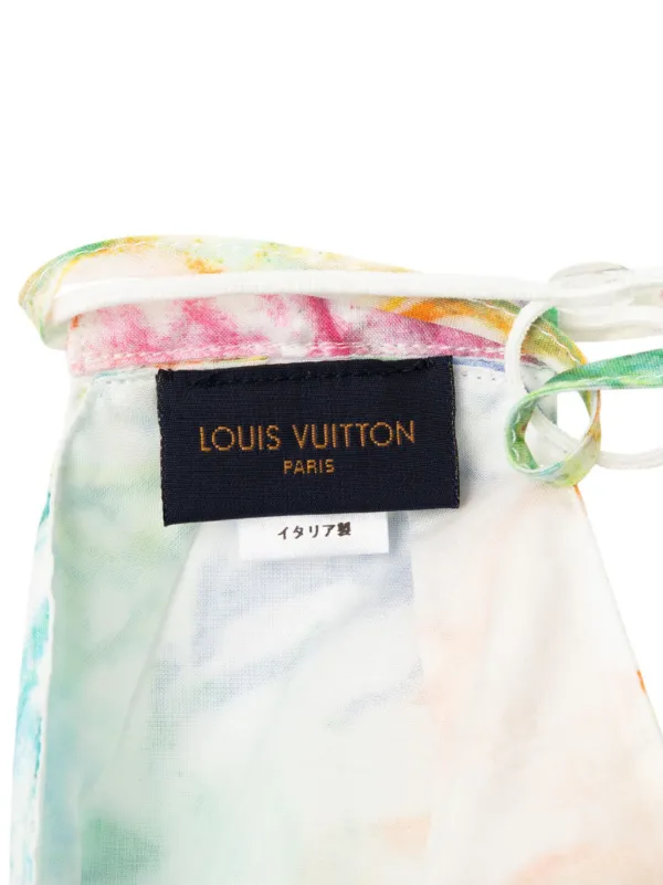Louis Vuitton シルクバンダナ ウォーターカラー Louis Vuitton Pre-Owned 2020 ヴァージルアブロー モノグラム