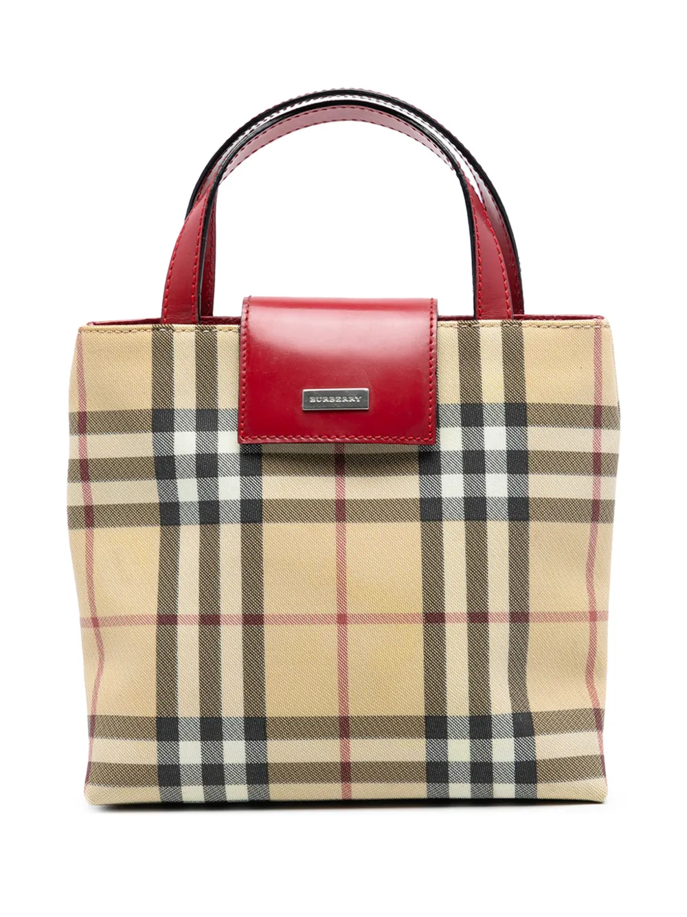 Burberry Pre-Owned 2000-2017 House Check Coated Canvas handbag - Marrone