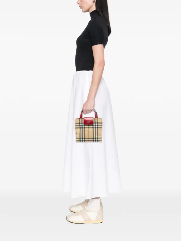 Burberry Pre-Owned 2000-2017 House Check Coated Canvas Handbag