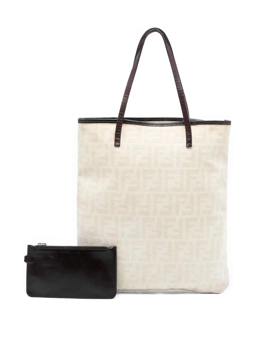 本物 良品 ■フェンディ■ ズッカ キャンバス トートバッグ ハンドバッグ Fendi Pre-Owned 2000-2025 ズッカ キャンバス ハンドバッグ