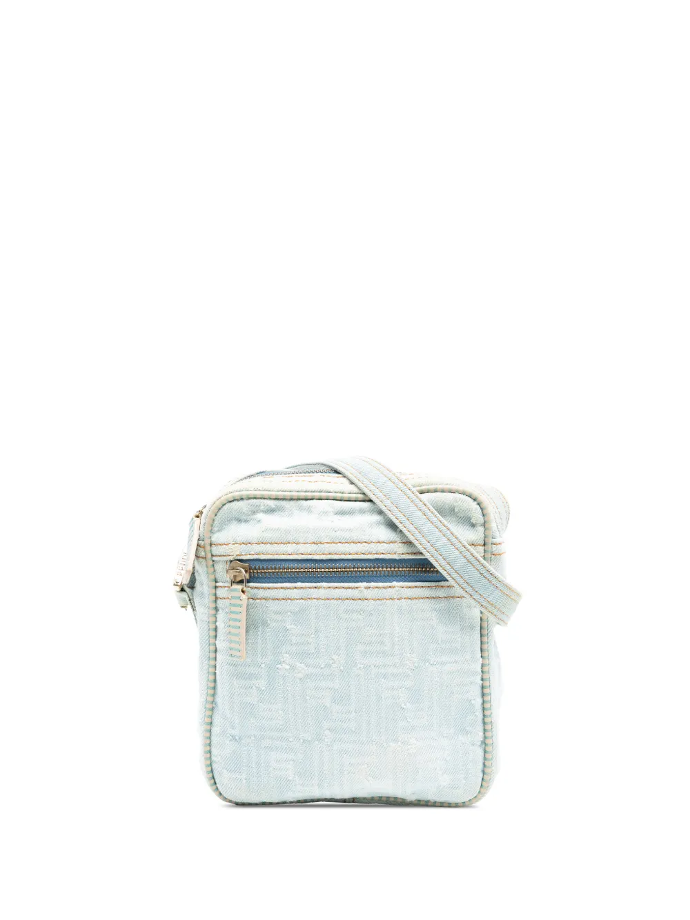 Fendi Pre-Owned 2000-2010 Zucca Denim crossbody bag - Blu