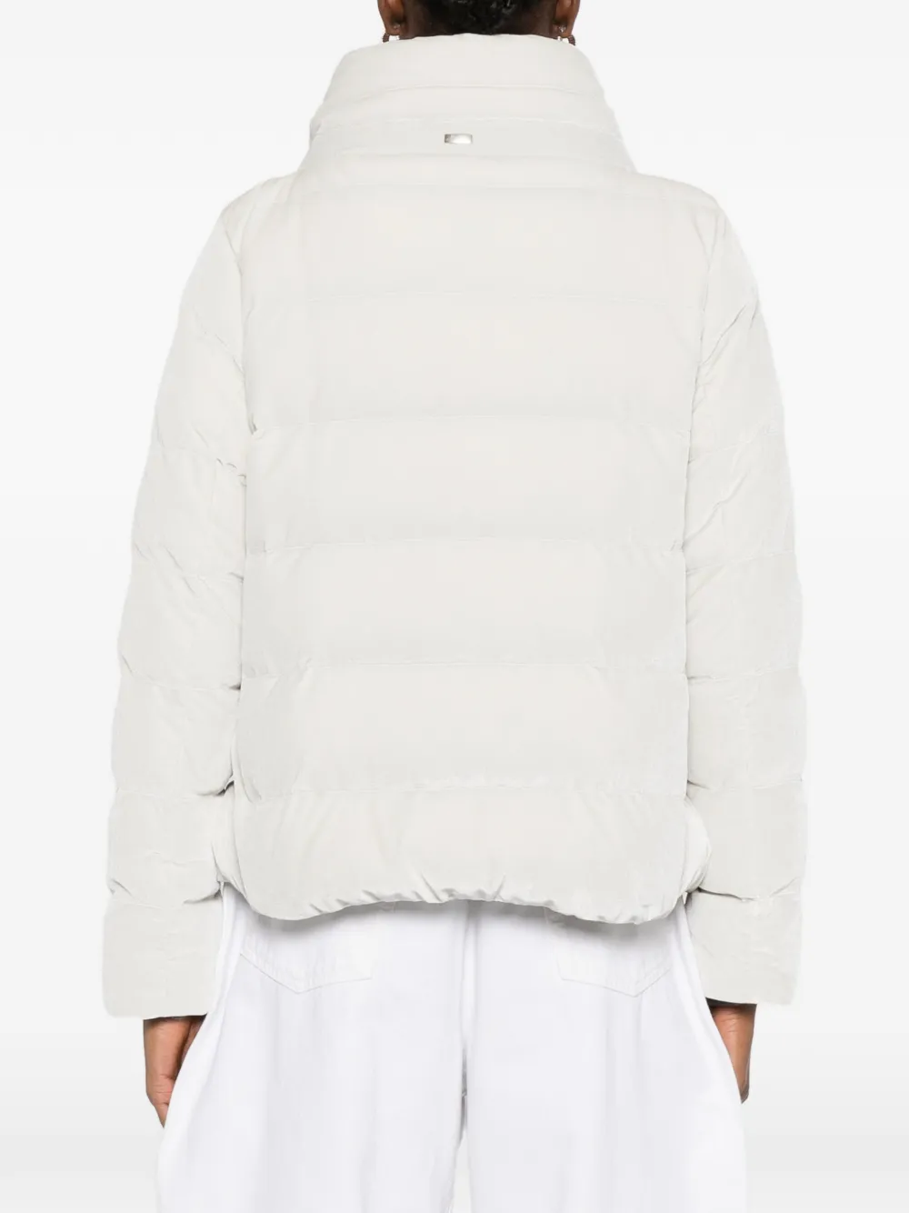 Herno Donsjack met trechterhals Beige
